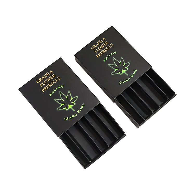 Custom Biodegradable Pre Roll Cardboard Packaging Box With Logo